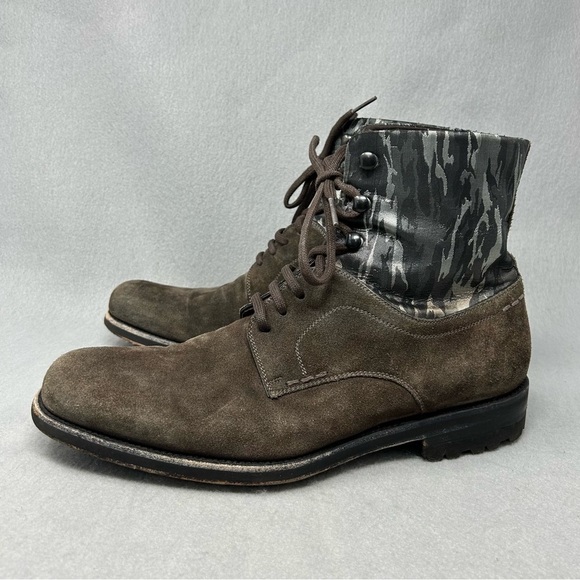 Magnanni Mens 15207 Brown Chocolate Suede Spanish Lace Up Boots Size 10M - Picture 1 of 13